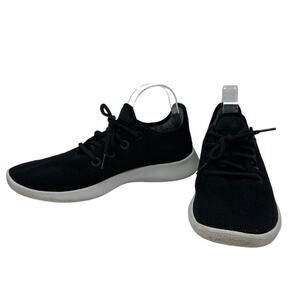 Allbirds Mens Black Knit Low Top Running Lace Up Sneakers Size 10